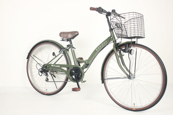 High Carbon Steel Frame Folding Road Bike For Comfortable Street Riding Folded Dimensions 26 Inch