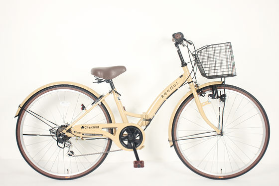 Comfortable Saddle Folding Road Bike High Carbon Steel Frame Folded 26 Inches