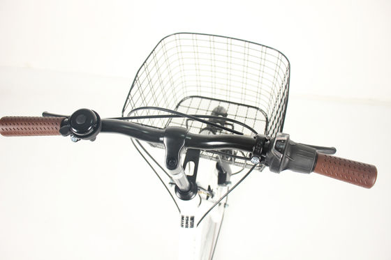 Lightweight Folding Road Bike With Aluminum Alloy Fork Material And 6 Speed In White