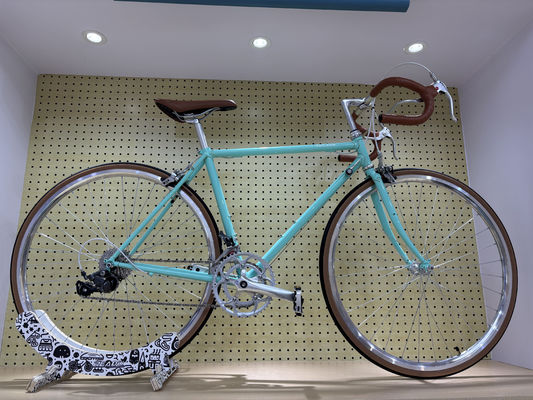 NO Foldable Road Bicycle 700C Carbon Steel Fork Hard Frame Non Rear Damper