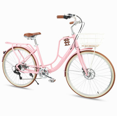 SHIMANO Outer Six Speed Transmission 24 Inch City Bike Designed for City Adventures
