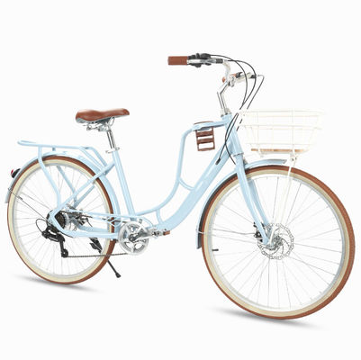 SHIMANO Outer Six Speed Transmission 24 Inch City Bike Designed for City Adventures